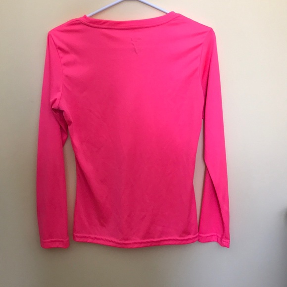Avia Neon Pink Long Sleeve Workout Top - Picture 2 of 2